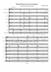 Leytush - 'From Gravity to Levitation' for 2 Clarinets in B flat and Strings