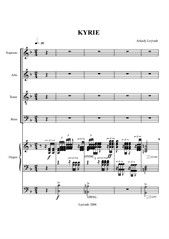 Leytush - Little Mess in D for SATB Choir and Organ, No.1 Kyrie