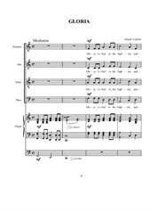 Leytush - Little Mess in D for SATB Choir and Organ, No.2 Gloria